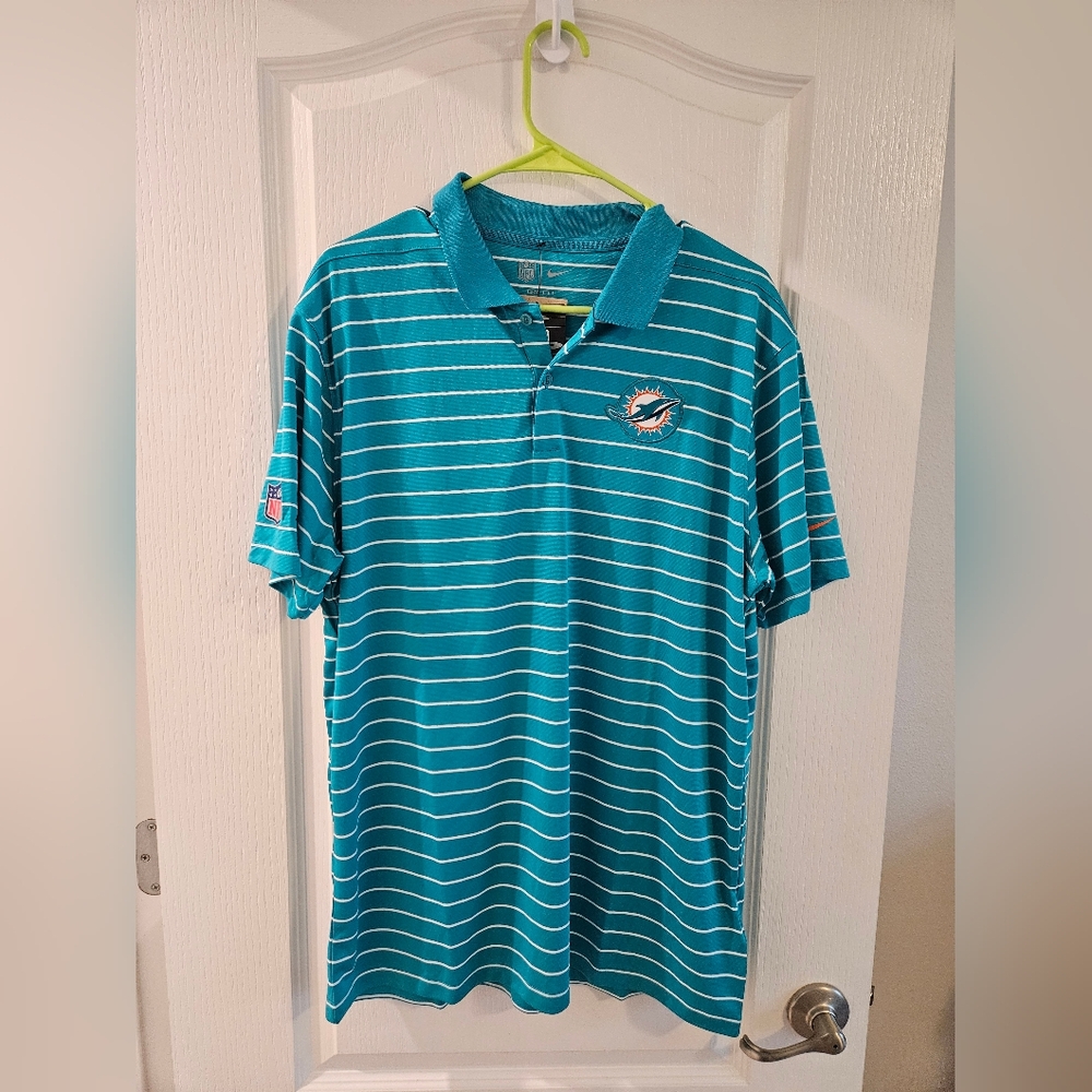 NFL Striped Polo Shirt - Teal